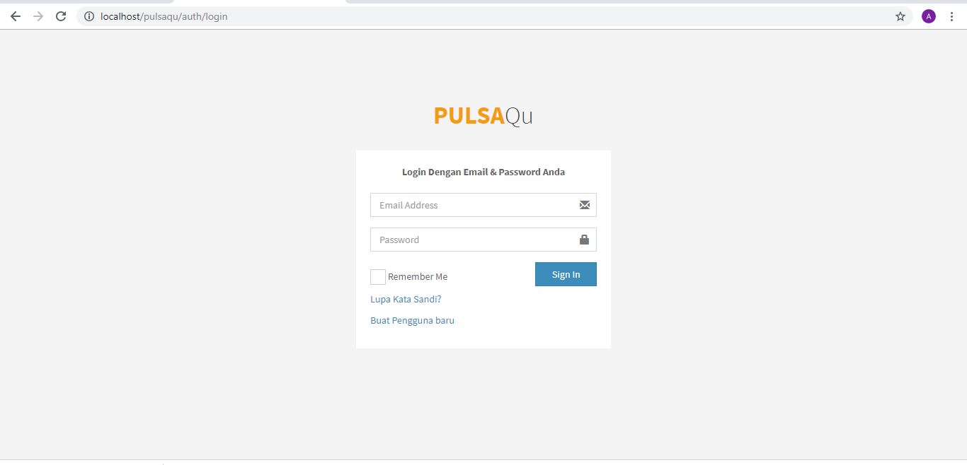 Aplikasi Penjualan Pulsa dengan Codeigniter