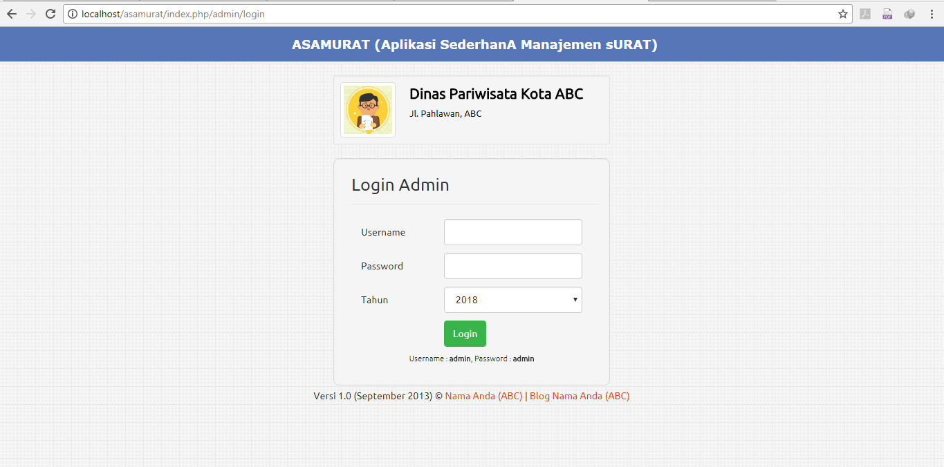 Aplikasi Sistem Informasi Manajemen Surat Simpel