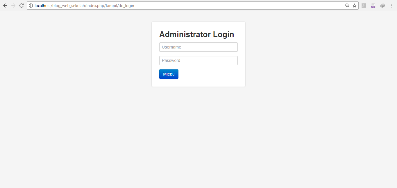 Aplikasi Website Sekolah CodeIgniter