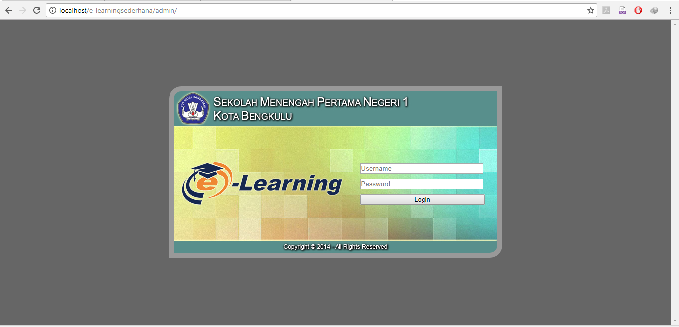 E-learning Sederhana Sekolah Dengan PHP MySQL