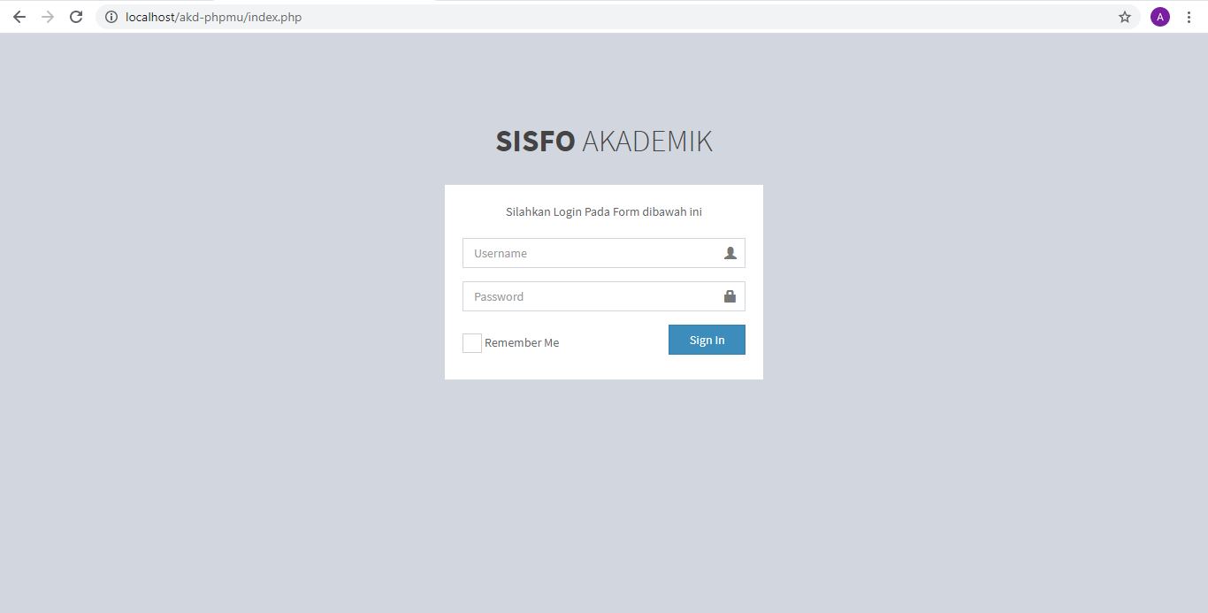 Sistem Informasi Akademik Sekolah CI